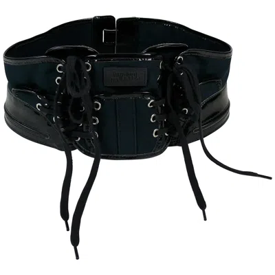 Pre-owned Jean Paul Gaultier Collector Boxing Corset Belt In Black