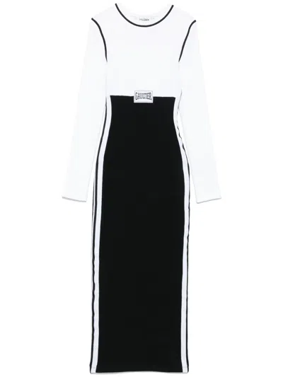 JEAN PAUL GAULTIER COLOUR-BLOCK MAXI DRESS