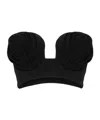 Jean Paul Gaultier Conical Cup Bra Top Black In Black