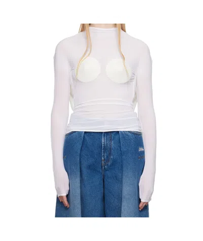 JEAN PAUL GAULTIER JEAN PAUL GAULTIER COVERED CUP RUCHED TOP