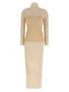Jean Paul Gaultier Corset Dress Dresses White In Neutral