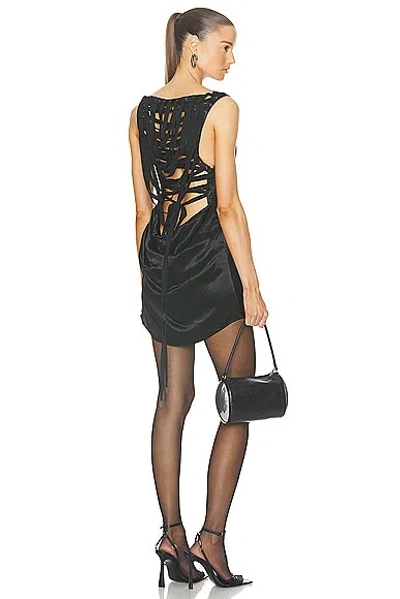 Jean Paul Gaultier Corset Inspired Lacing Dress In Black