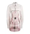 Jean Paul Gaultier Illusion Collared Graphic Print Shirt