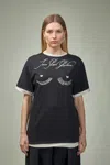 Jean Paul Gaultier Cotton Asymetric T-shirt Printed ''tattoo" In Black