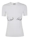 Jean Paul Gaultier Logo-lettering Cotton T-shirt In White