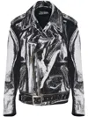 Jean Paul Gaultier Cotton Coated Jacket In Black