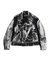 Jean Paul Gaultier Cotton Coated Jacket In Black