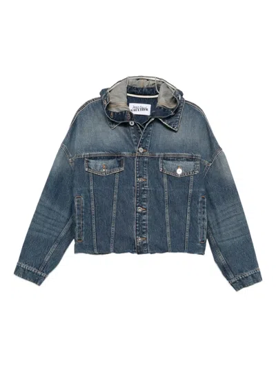 Jean Paul Gaultier Cotton Denim Jacket In Blue