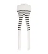 Jean Paul Gaultier Ribbed Cotton Top Fringe Detail