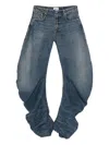 Jean Paul Gaultier Low-rise Jeans In Blue