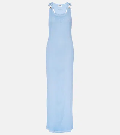 JEAN PAUL GAULTIER COTTON JERSEY MAXI DRESS