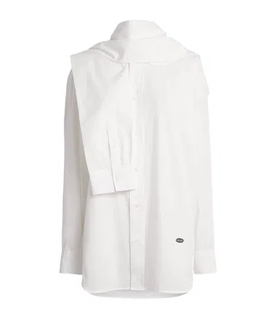 Jean Paul Gaultier Cotton Oversized Shirt In White