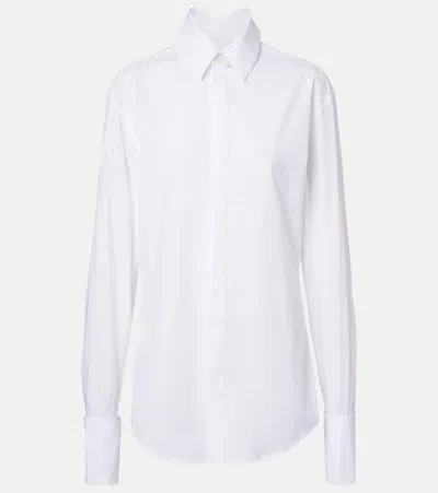 Jean Paul Gaultier Cotton Poplin Shirt In White