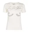 Jean Paul Gaultier Cotton Baby T-shirt Printed ''tattoo'' In Ivory