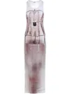 Jean Paul Gaultier Trompe L'oeil Printed Maxi Dress
