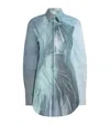 Jean Paul Gaultier Cotton Water Graphic Shirt In Blue