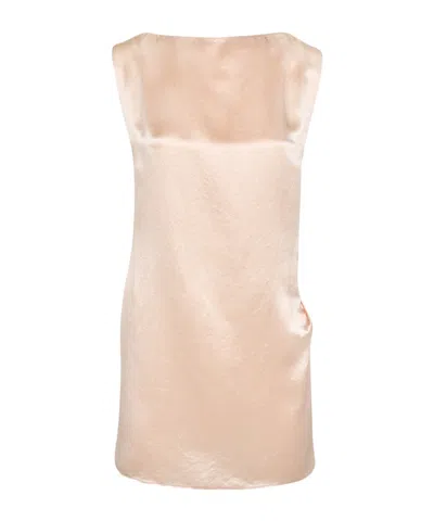 Jean Paul Gaultier Cowl-effect Mini Dress In Neutral