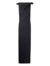 Jean Paul Gaultier Long Backless Dress With Belt On The Back Clothing In Blue