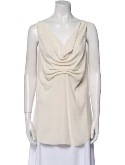 Pre-owned Jean Paul Gaultier Cowl Neck Sleeveless Tunic In Neutral