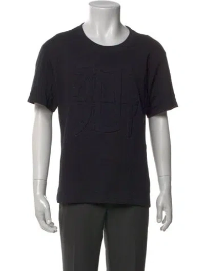Pre-owned Jean Paul Gaultier Crew Neck Short Sleeve T-shirt In Black