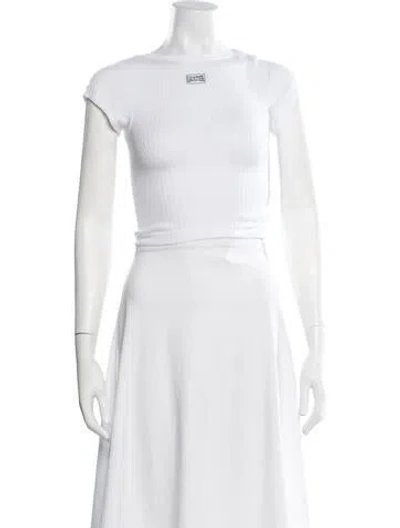 Pre-owned Jean Paul Gaultier Crew Neck Short Sleeve T-shirt In White