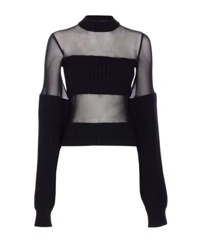 Jean Paul Gaultier Crew Neck Sweater In Black