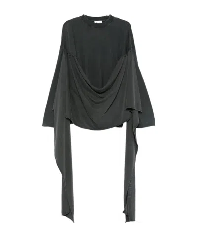 Jean Paul Gaultier Crew Neck Sweater In Gray