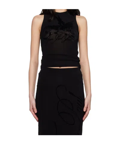JEAN PAUL GAULTIER JEAN PAUL GAULTIER LOGO PRINTED TANK TOP