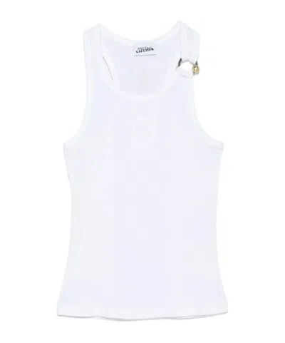 Jean Paul Gaultier Crew Neck Vest In White