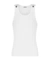 Jean Paul Gaultier Crew Neck Vest In White