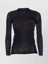 Jean Paul Gaultier Spiral-detail Long-sleeve Top