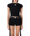 Jean Paul Gaultier Crop Top In Black