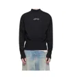 Jean Paul Gaultier Knitwear With Long Sleeves And Mock Neck In Black