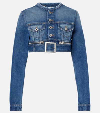 JEAN PAUL GAULTIER CROPPED DENIM JACKET