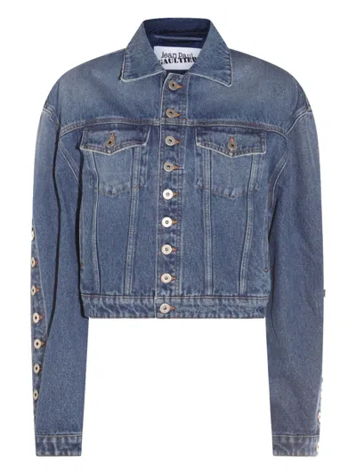JEAN PAUL GAULTIER CROPPED DENIM JACKET