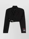Jean Paul Gaultier Cropped Tailored Jacket Zip Belt