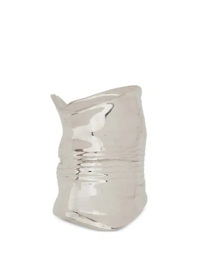 Jean Paul Gaultier Mini Crushed Can Earring In Metallic