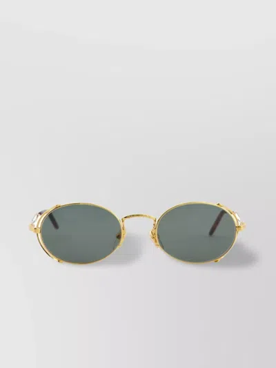 JEAN PAUL GAULTIER CURVED TEMPLES OVAL FRAME SUNGLASSES