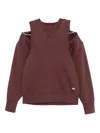 Jean Paul Gaultier Cut-out Sweatshirt In Brown