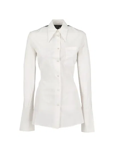 Pre-owned Jean Paul Gaultier Cut-out Lace-up Shirt In White