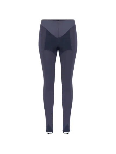 Jean Paul Gaultier Cut-out Leggings In Blue