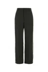 Jean Paul Gaultier Tailored Wool Blend Trousers Featuring Pleats In Black