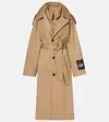 JEAN PAUL GAULTIER DECONSTRUCTED COTTON TWILL TRENCH COAT