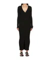 Jean Paul Gaultier Deep V Neck Button Dress