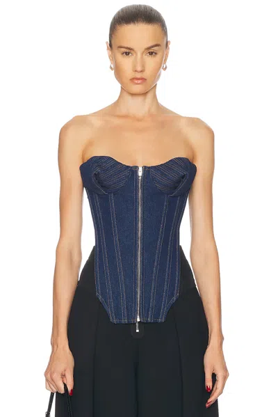 JEAN PAUL GAULTIER DENIM CORSET TOP
