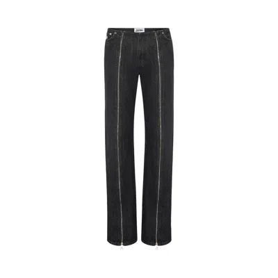 Pre-owned Jean Paul Gaultier Denim Front Zipped Trouser 'black' | Men's Size 24