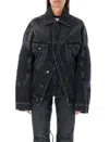 Jean Paul Gaultier Woman Denim Outerwear Black Size M Cotton In Black
