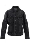 Jean Paul Gaultier Woman Denim Outerwear Black Size M Cotton In Black