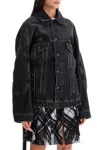 Jean Paul Gaultier Woman Denim Outerwear Black Size M Cotton In Black