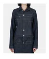 Jean Paul Gaultier Denim Jacket With Trompe Loeil Detail In Black